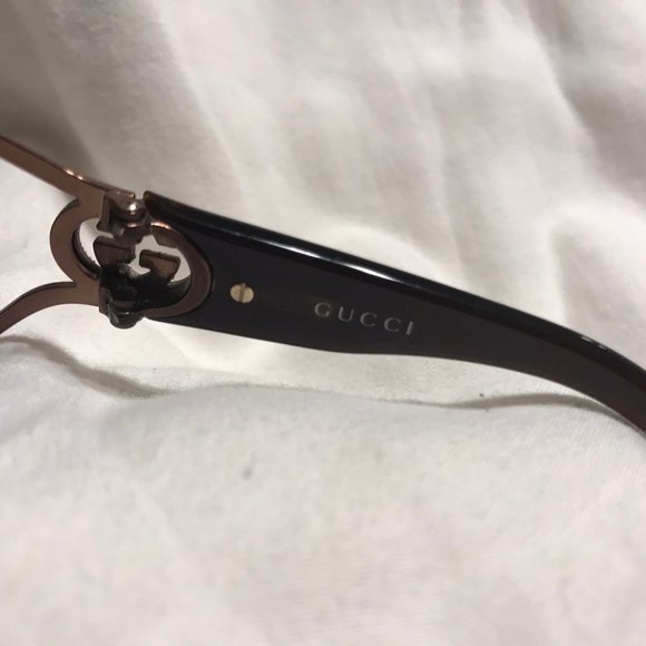 SUPER SALE!  Gucci Shield Gradient Sunglasses - Bronze main image 4